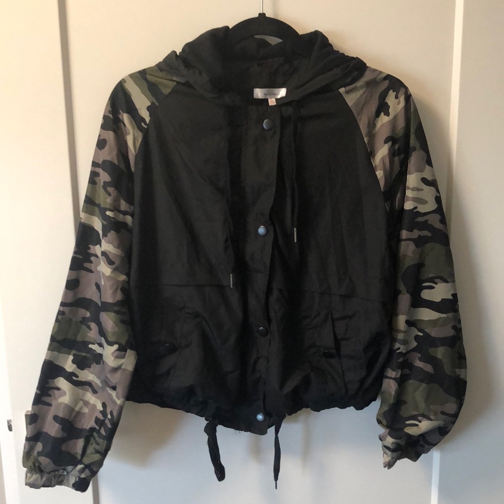 Camo windbreaker